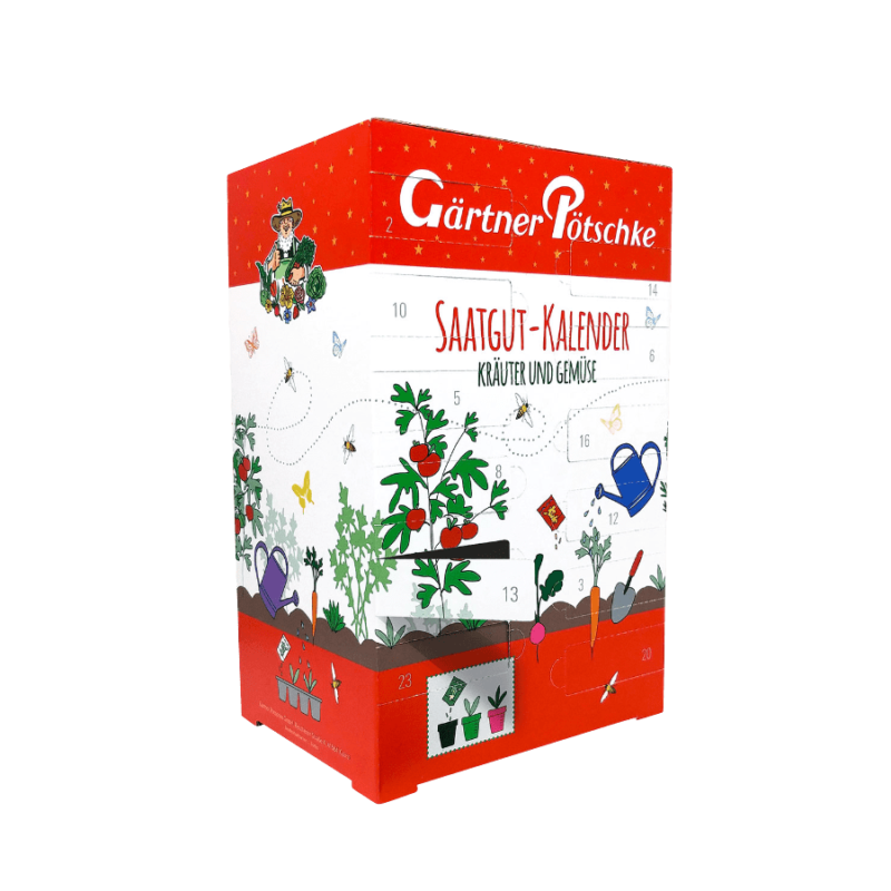 Saatgut Kräuter & Gemüse Adventskalender 2020 Gärtner Pötschke