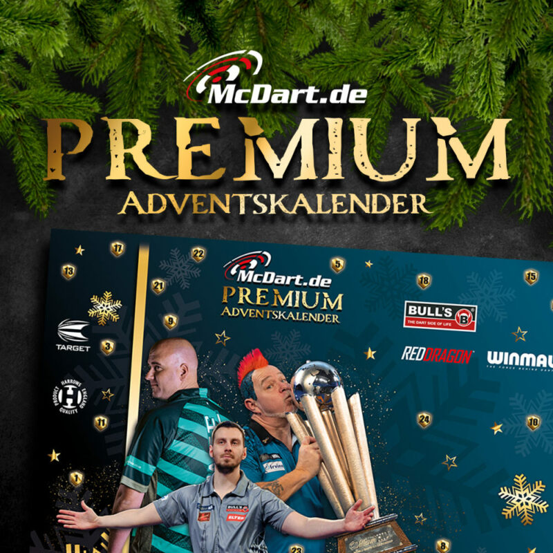 McDart Darts Adventskalender 2022 Premium mit Steeldart Highlight