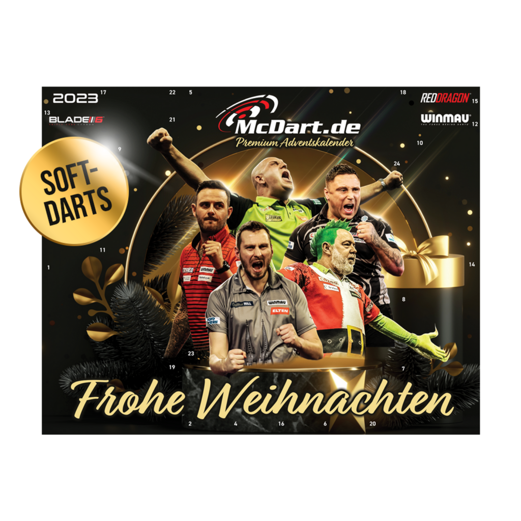 McDart Premium Adventskalender 2023 für Softdart-Spieler ...