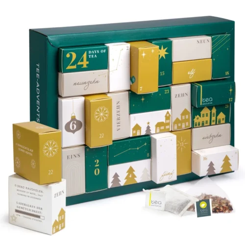 tea exclusive Erlebnis Tee-Adventskalender 2026 Pyramidenbeutel